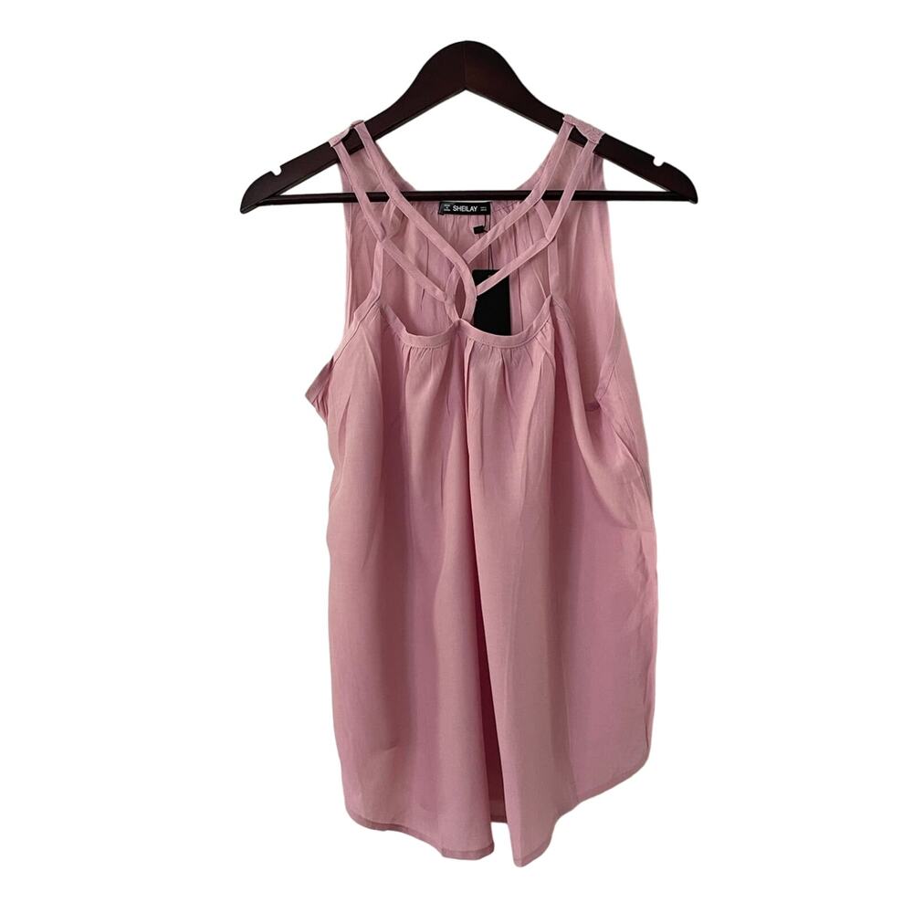 Women's Pink cutout tank